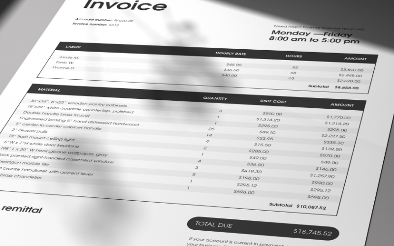 Invoice Example